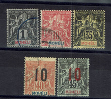 Moheli - N° 1 - 5 - 20 - 21 - Oblitérés - B/TB - - Used Stamps