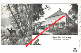 Litho AK Jäger Im Kürnberg Jagdhaus Gasthof Restaurant ? A Leonding Rufling Puchenau Holzheim Pasching Ottensheim Linz - Linz
