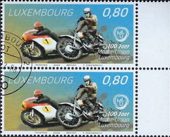 Luxembourg - Luxemburg  -   Timbres 2022  1 Paire    °  100 Joer  Moto - Union  Luxembourg - Usati