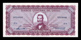 Chile 5000 Pesos 1947-1959 Pick 117b(3) EBC XF - Chile