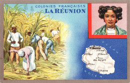 Litho AK Colonies Francaises La Réunion Saint Denis Pierre A Madagascar Mauritius Afrique Africa Colonie Colony Kolonie - Reunión