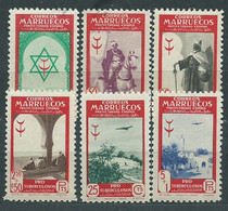 Marruecos Correo 1948 Edifil 291/6 ** Mnh - Spaans-Marokko