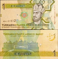 Turkmenistan 1 Manat  Unc 2014 - Turkménistan