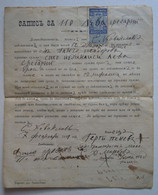 Bulgaria Bulgarian Bulgarije 1899 Money Order Document With 20st. Fiscal Revenue Stamp (m112) - Brieven En Documenten