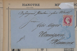 T8 HANOVER BELLE LETTRE 1868 OSNABRUECK   POUR  WENNIGEN HANNOVRE ++ AFFRANCH. PLAISANT - Hanover