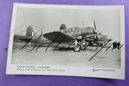 Airplane Vought-Sikorsky "Chesapeake". Pratt & Whitney Twin Wasp  AL936   "FLIGHT" Photograph RPPC - 1946-....: Moderne