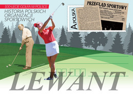POLAND Postcard 2022.03.25. Cp 1951 History Of Polish Sport Organizations GOLF - Enteros Postales