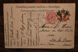 1916 CPA AK Italie Censure Soldat Cover WW1 WK1 Censura 15e Reggimento Fanteria Aix Les Bains - Militärpost (MP)