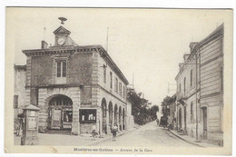 CPA MAZIERES EN GATINE, ANIMATION DANS L'AVENUE DE LA GARE, DEUX SEVRES 79 - Mazieres En Gatine