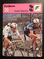 Freddy Maertens, Merckx - 1978 Editions Rencontre - Carte / Card - Cyclists - Cyclisme - Ciclismo -wielrennen - Wielrennen