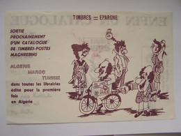 ALGERIE   PUBLICITE En FRANCAIS/ARABE Pour La Sortie D'un CATALOGUE DE TIMBRES-POSTES MAGHREBINS - Algeria (1962-...)