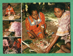 Oceanie Tahiti , Nouvelle Caledonie Recette  Du Bougna Carte Double 4 Scans - Recettes (cuisine)