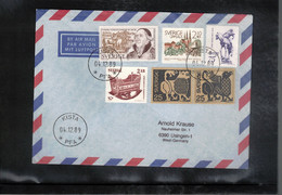 Sweden 1989 Interesting Airmail Letter - Briefe U. Dokumente