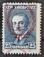 Albanie 1927 N°182a Double Surcharge **TB Cote 35€ - Albanien