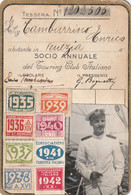 TESSERA - TOURING CLUB ITALIANO  1935 - Tessere Associative