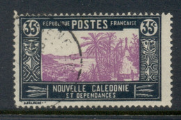 New Caledonia 1928-40 Pictorial, Landscape With Chief's House 35c FU - Oblitérés