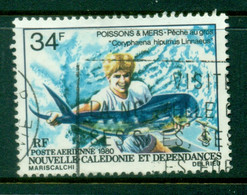 New Caledonia 1980 Fishing, Dolphin Fish 34f FU - Oblitérés