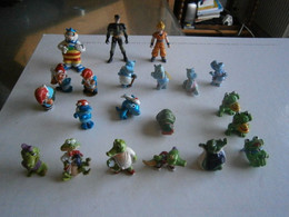 Lot De 21 Figurines En Plastique Coloré Type Flunchy Années 80/90 - Other & Unclassified