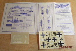 ABT422 Très Rare Décal Années 60/70 ABT : 1/72e LUFTWAFFE 1940 ME 110 NORVEGE 1942 Tel Que Sur La Photo Ni + Ni - - Decalcografie