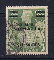 Somalia: 1948   KGVI 'B.M.A. Somalia' OVPT   SG S19   2s 50 On 2/6d    Used - Somalië