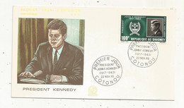 Timbre , FDC , Premier Jour , Président J. F. Kennedy , BENIN-DAHOMEY ,COTONOU - Benin – Dahomey (1960-...)