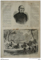 Le Comté De Montalembert, Membre De L'académie Francaise - L'attelage Du Prince Frédéric - Page Original 1870 - Historische Dokumente