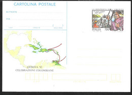 GENOVA '92 - COLOMBO - CARTOLINA POSTALE (CAT. INT. 224) - NON VIAGGIATA - Interi Postali