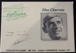 Max CHARROIN - Dédicace - Hand Signed - Autographe Authentique  - - Cycling