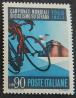 ITALIE Cyclisme, Velo, Bicyclette.  Yvert N° 1018 Neuf Sans Gomme - Wielrennen