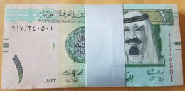 Saudi Arabia 1 Riyal 2012 (1433 Hijry) P-31 C UNC Condition, 100 Notes, One Bundle - Arabie Saoudite