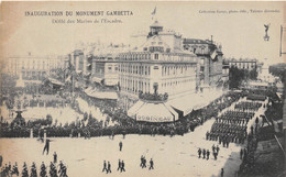 33-BORDEAUX- INAUGURATION DU MONUMENT GAMBETTA - DEFILE DES MARINS DE L'ESCADRE - Bordeaux