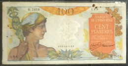 Indochine Indochina Vietnam Viet Nam Laos Cambodia 100 Piastres VF Banknote Note 1947-54 / Pick # 82b / 02 Photos - Indocina