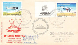 ARGENTINA - ANTARTIDA ARGENTINA CAMPANA 1985/86 / ZO176 - Cartas & Documentos