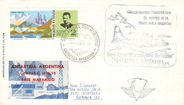 ARGENTINA - ANTARTIDA ARGENTINA BASE MARAMBIO 1977/78 / ZO179 - Cartas