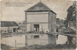 89    Veron  - La Fontaine  Saint Gorgon Et Le Moulin - Veron