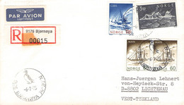 NORWAY - REGISTERED MAIL FROM Bjørnøya 1975 / ZO182 - Cartas & Documentos