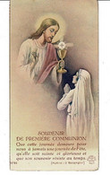 IMAGE RELIGIEUSE - CANIVET : Communion Yvette Rochedreux , Institution Sainte Marie à Bailleul En 1936, Nord . - Religione & Esoterismo