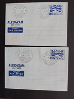 Islandia..aerogramas..60 Y 85. Aur.fdc.1949y 1950 - Posta Aerea