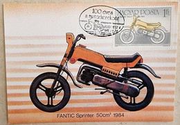 HONGRIE Moto Yvert N°3016 Carte Maximum 1er Jour - FRANTIC Spinter 50 CM3 (1984) - Motorräder