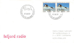 NORWAY - LETTER 1987 ISFJORD RADIO > GERMANY / ZO189 - Covers & Documents