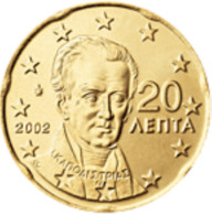 Griekenland    2007   20 Cent     UNC Uit De Rol  UNC Du Rouleaux !! - Greece