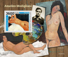CENTRAL AFRICA 2021 - Amedeo Modigliani, S/S. Official Issue [CA210721b] - Sin Clasificación