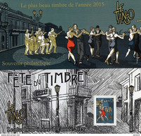 FRANCE - Feuillet Bloc Souvenir N° 129 ** Plus Beau Timbre De L'année 2015 - Danse Le Tango Sous Blister - Blocs Souvenir