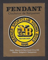 Etiquette De Vin Fendant   -  Sportclub Young Boys Berne  (suisse)  -  Thème Foot - Calcio