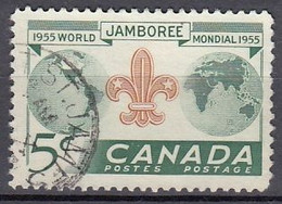 CANADA 305,used,falc Hinged,scouting - Oblitérés