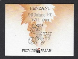 Etiquette De Vin Fendant  -  90 Jahre FC (suisse) -  Thème Foot - Fussball