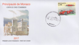 Enveloppe  FDC  1er  Jour    MONACO    Sport  Automobile  :  FERRARI  156   2017 - Cars