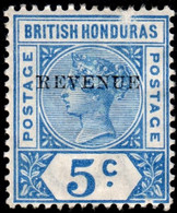 British Honduras 1899 REVENUE (12mm Long) Overprints 5c,10c And 25c Mint/unused With Faults - British Honduras (...-1970)