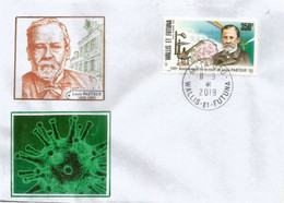 WALLIS & FUTUNA.  Hommage à Louis Pasteur, Lettre De Mata Utu (Wallis Et Futuna)  Timbre Poste Aérienne - Storia Postale