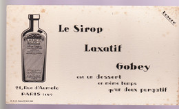 BUVARDS -  SIROP LAXATIF GOBEY - Produits Pharmaceutiques